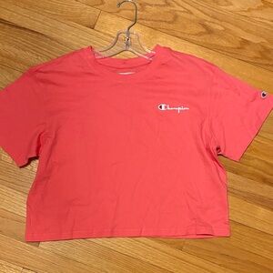 Champion Authentic Athleticwear Pink Crop T-Shirt